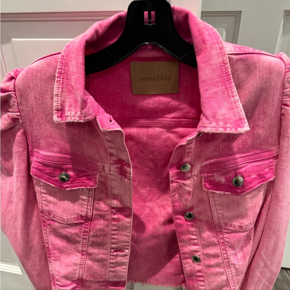 Retrofete Jean Jacket pink size Large